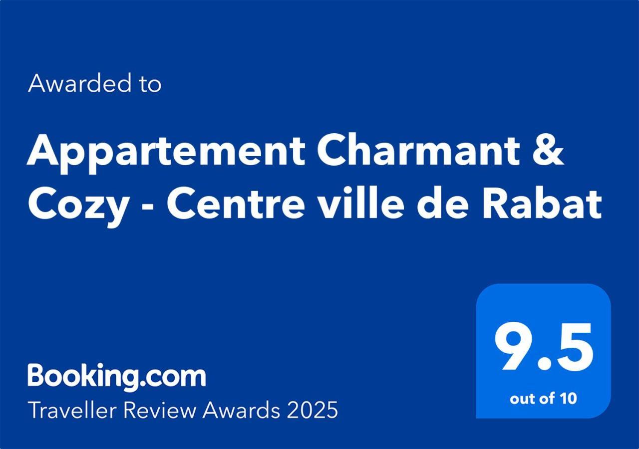 Appartement Charmant & Cozy - Centre Ville De Rabat Buitenkant foto